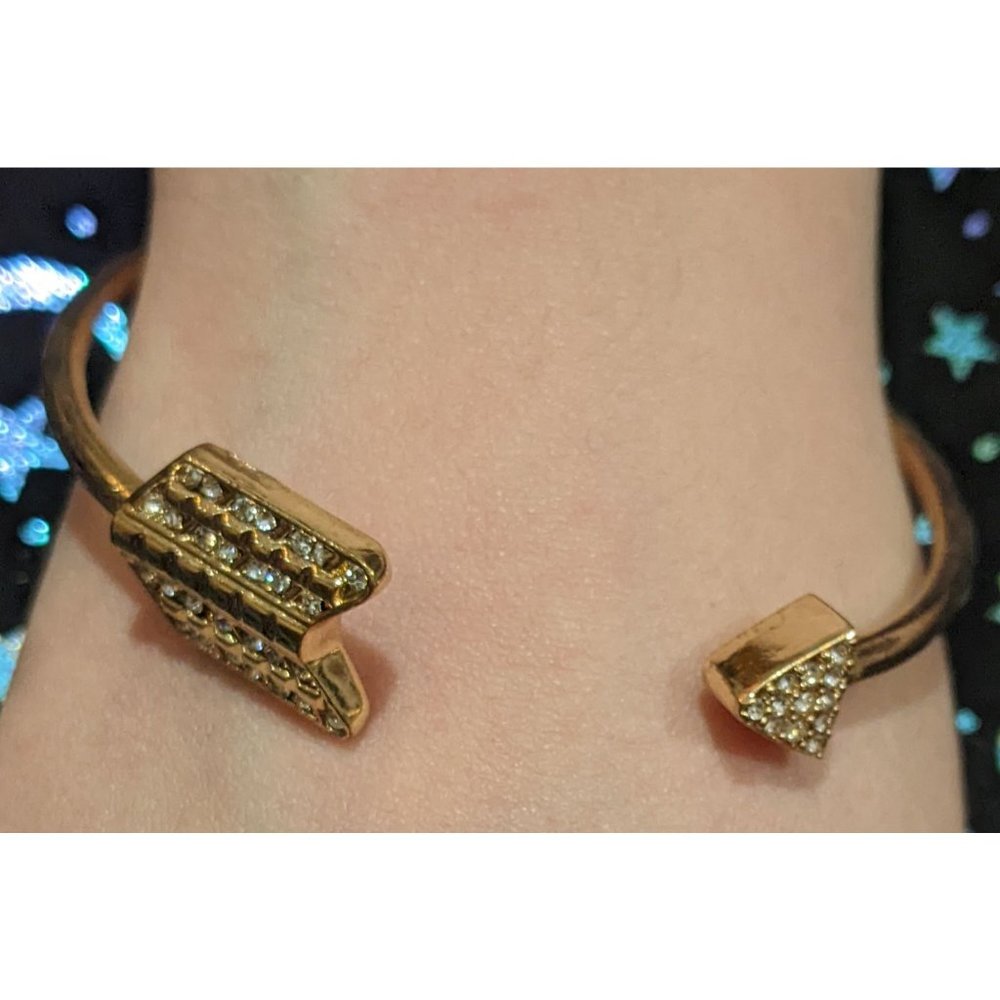 Gold Arrow Cuff Bracelet